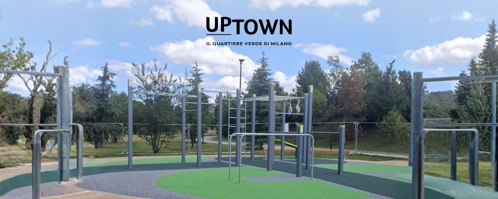 La nuova area calisthenics nel parco di UpTown Milano