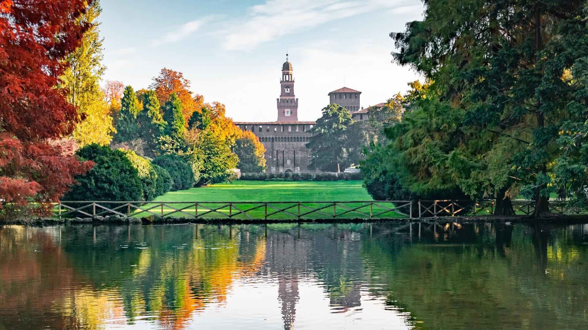 Parco Sempione visto dal Castello Sforzesco